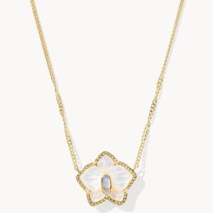 Joelle Orchid Gold Short Pendant Necklace